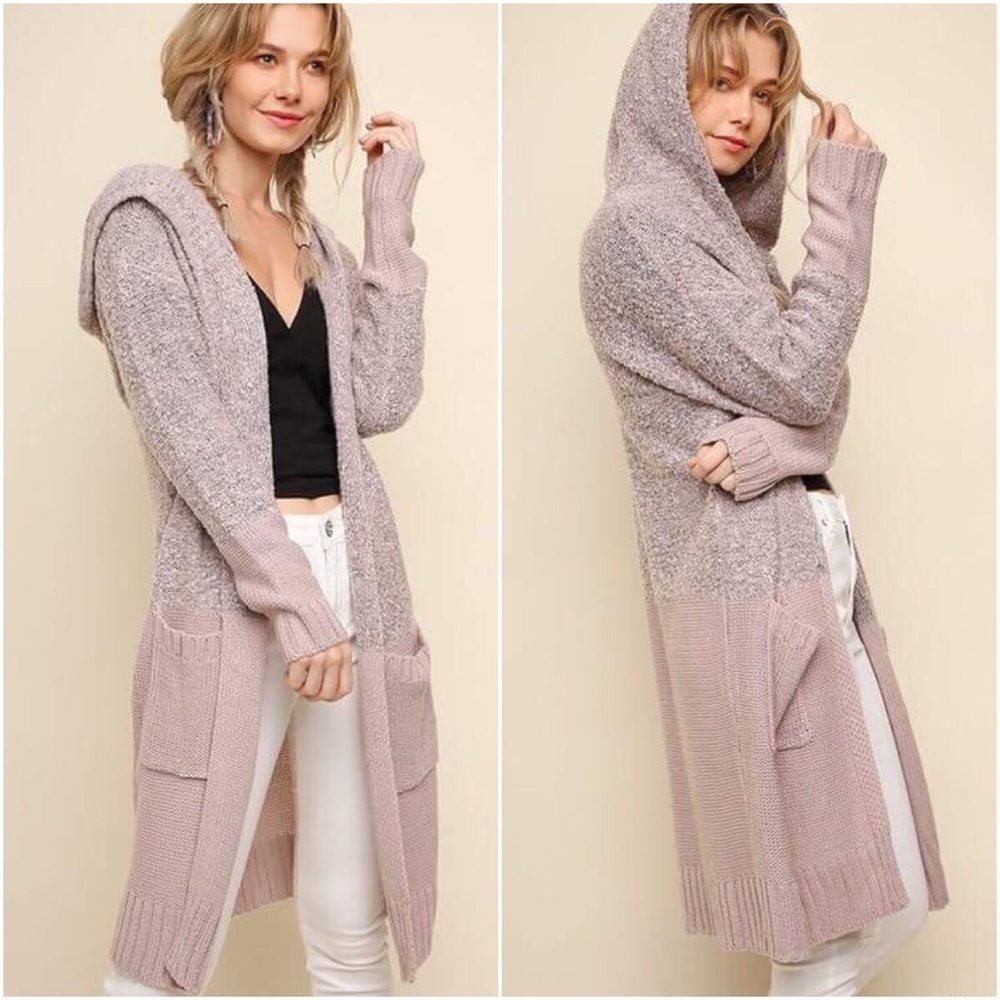 🆕LAST ONE! Lourdes | Lavender Pocketed Cardigan - Picture 2 of 3